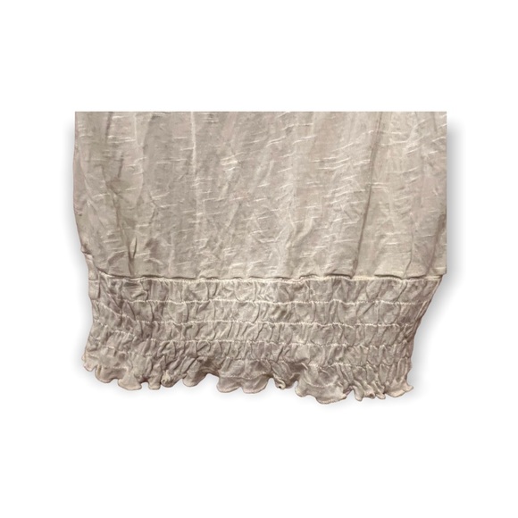 Belle du Jour Women’s Blouse Cream 100% Rayon Sz Medium - Picture 9 of 11